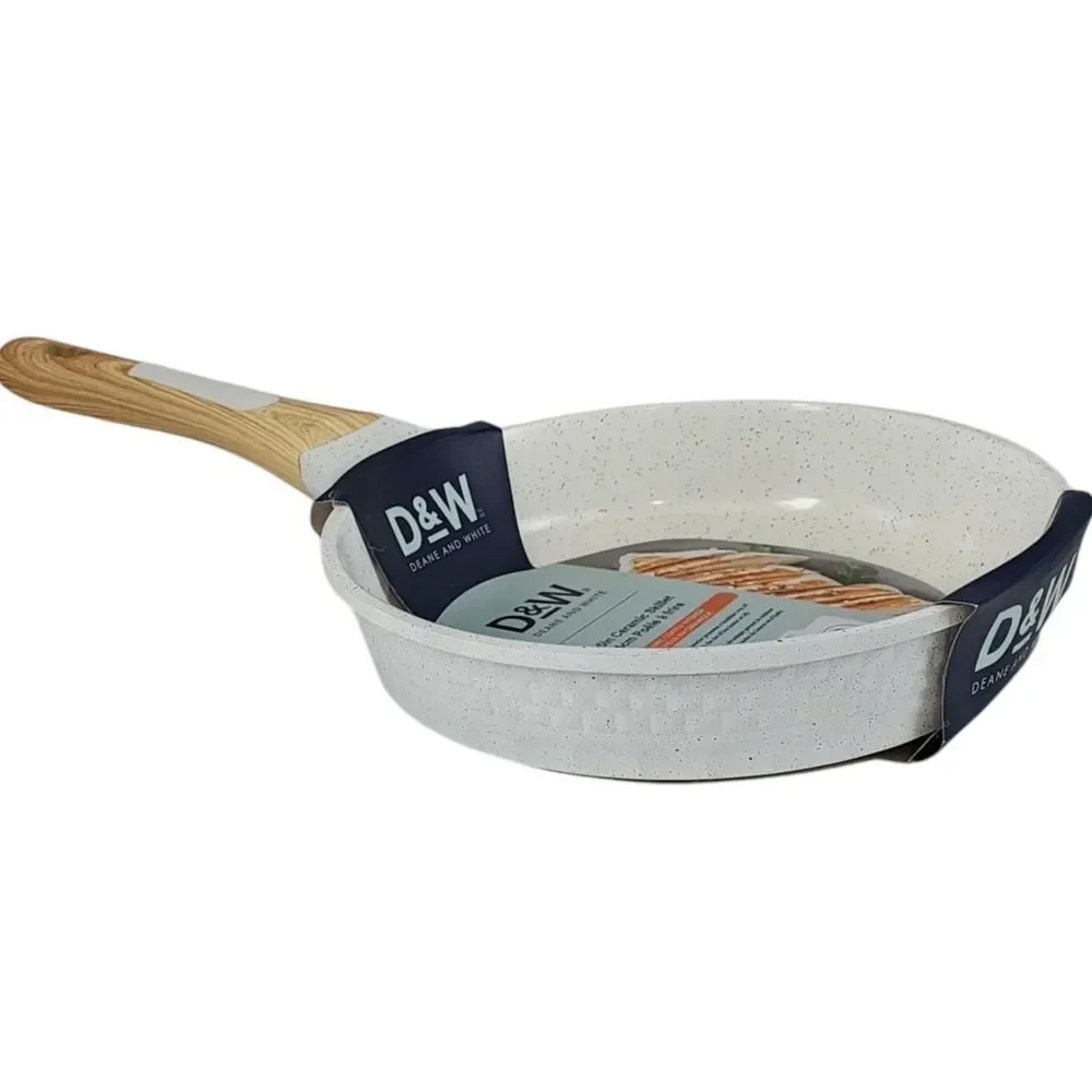 D&W Deane and White Cookware 9.5in Ceramic Interior‎ Nonstick Skillet Frying Pan